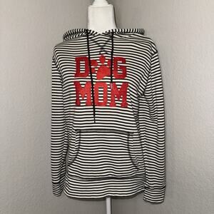 Altar’d State Striped Long Sleeve Top Dog Mom Size Small Hoodie Casual Wear Cozy